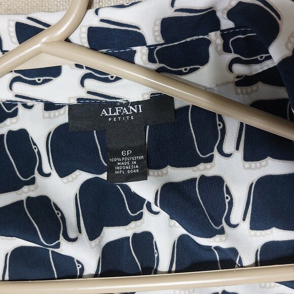 Alfani Elephant Print Dress 6P Great Summer Sleeveless Dress - Picture 10 of 10